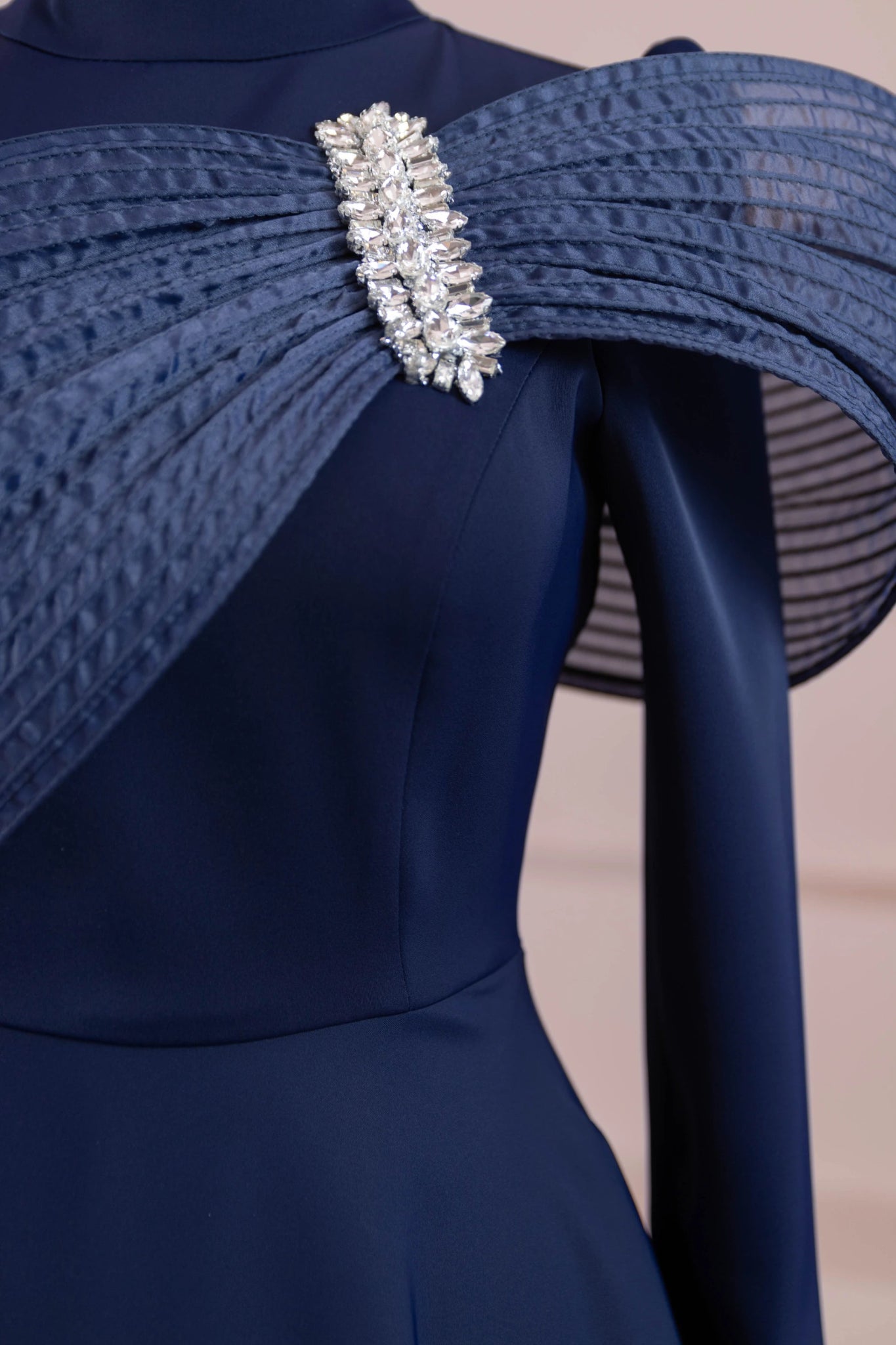 Sinetra Tesettür Abiye - FioraofDress - tesettur - abiye - lacivert - 36 - hijab - evening - dress