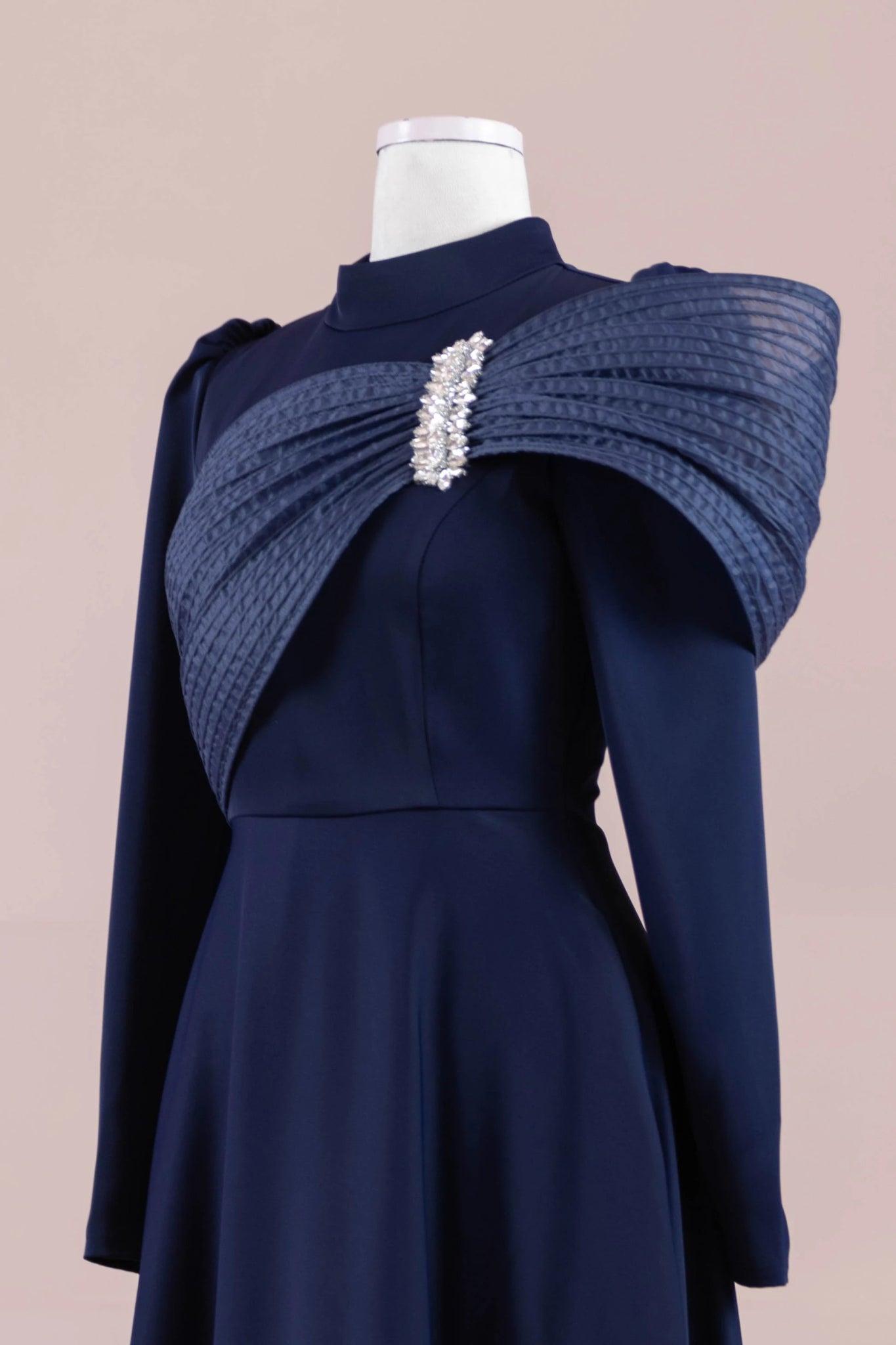 Sinetra Tesettür Abiye - FioraofDress - tesettur - abiye - lacivert - 36 - hijab - evening - dress