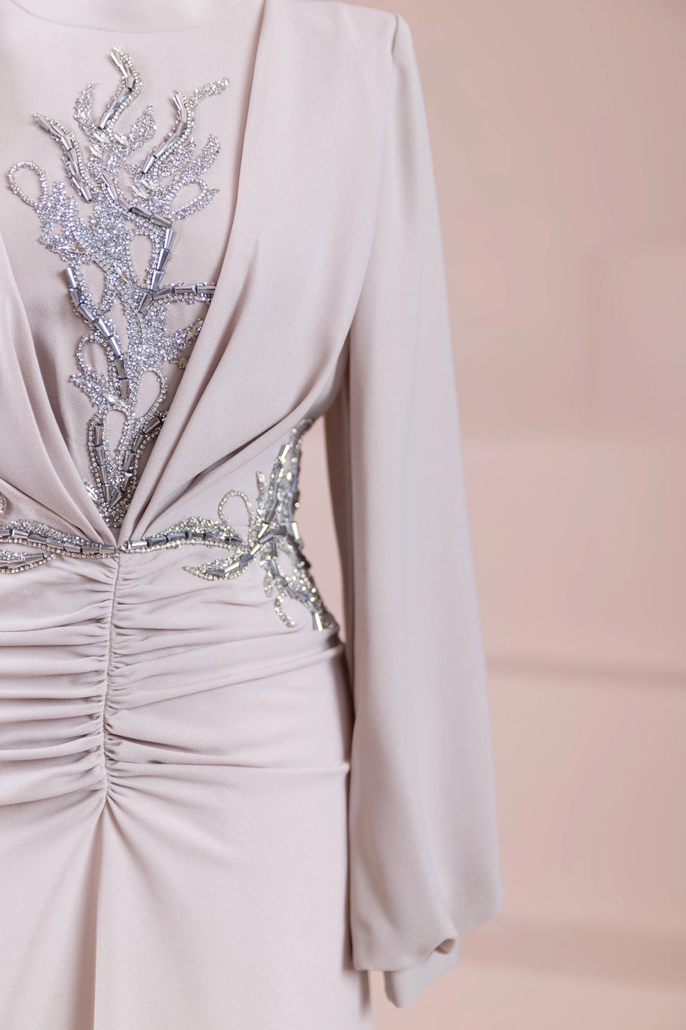 Siva Tesettür Abiye - FioraofDress - tesettur - abiye - BEJ - 38 - hijab - evening - dress