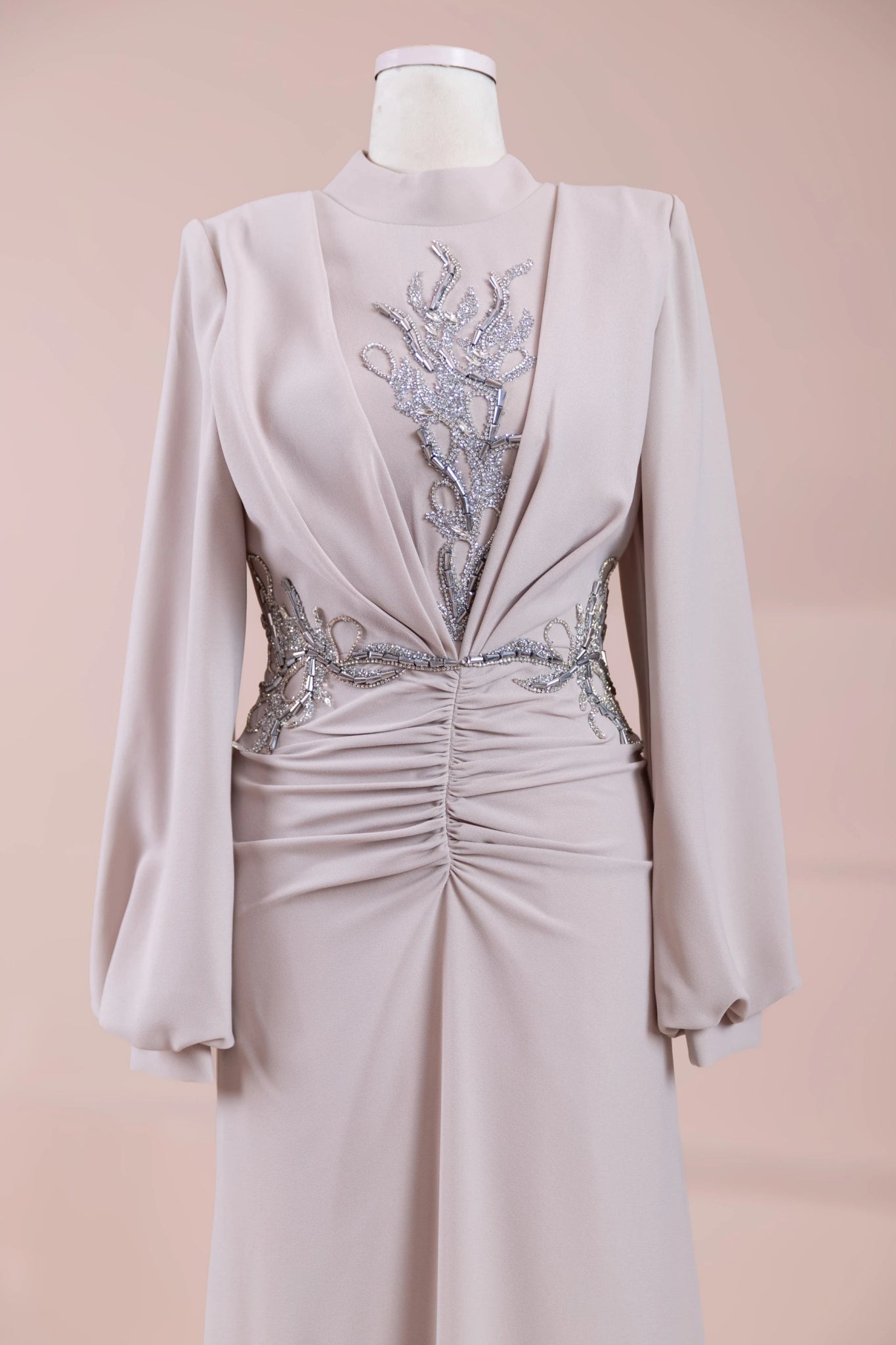 Siva Tesettür Abiye - FioraofDress - tesettur - abiye - BEJ - 38 - hijab - evening - dress