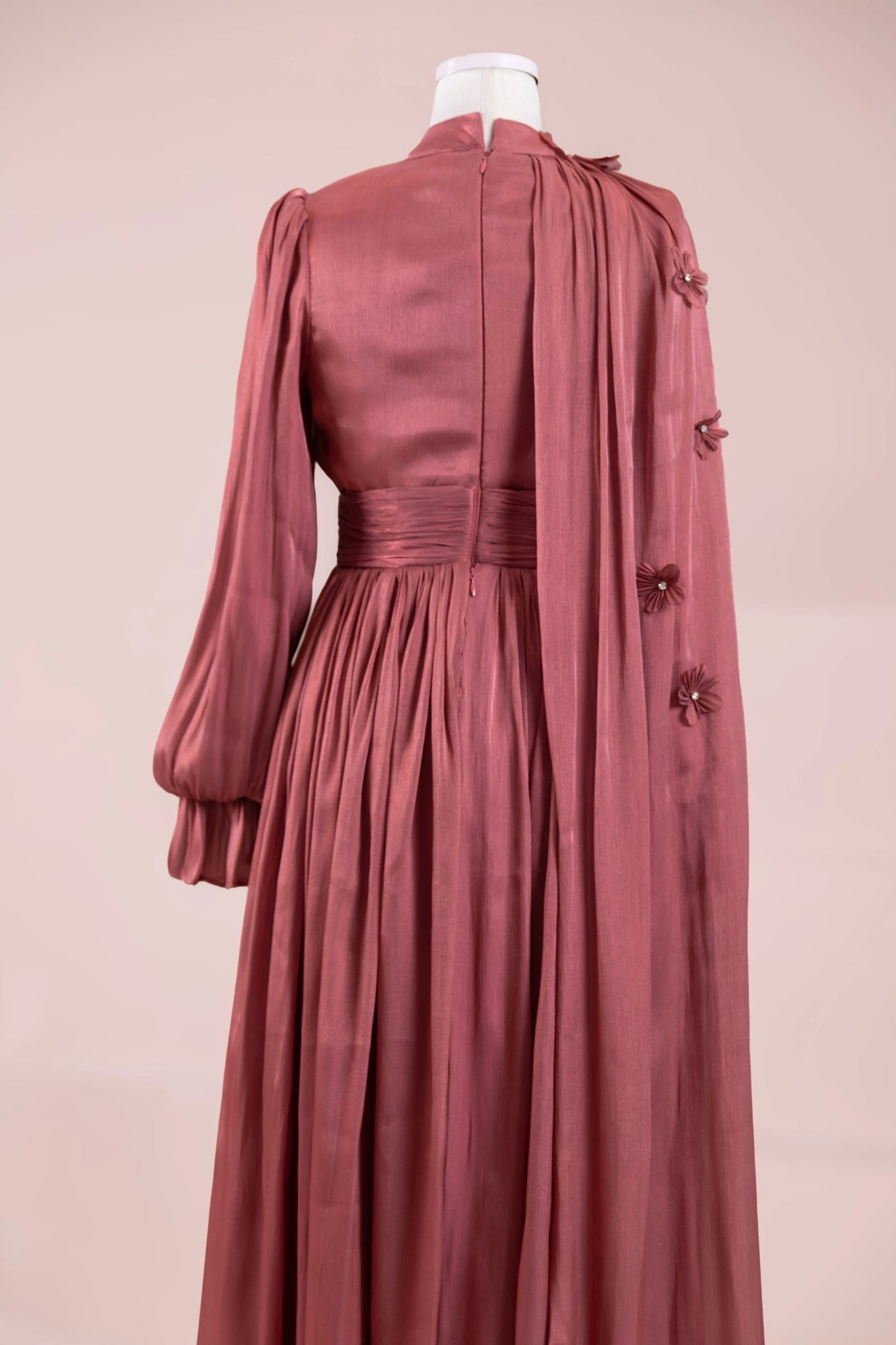 Sivra Tesettür Abiye - FioraofDress - tesettur - abiye - Berry - 38 - hijab - evening - dress