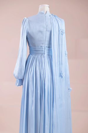 Sivra Tesettür Abiye - FioraofDress - tesettur - abiye - Mavii - 38 - hijab - evening - dress
