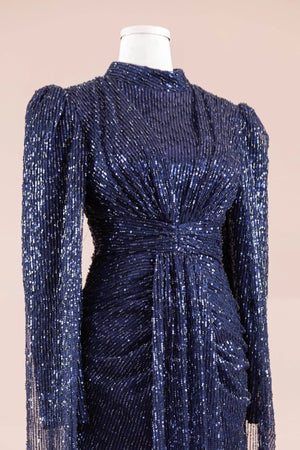 Solea Tesettür Abiye - FioraofDress - tesettur - abiye - lacivert - 38 - hijab - evening - dress