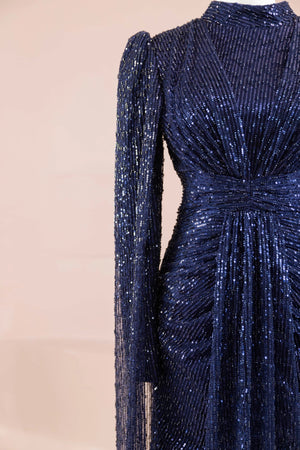 Solea Tesettür Abiye - FioraofDress - tesettur - abiye - lacivert - 38 - hijab - evening - dress