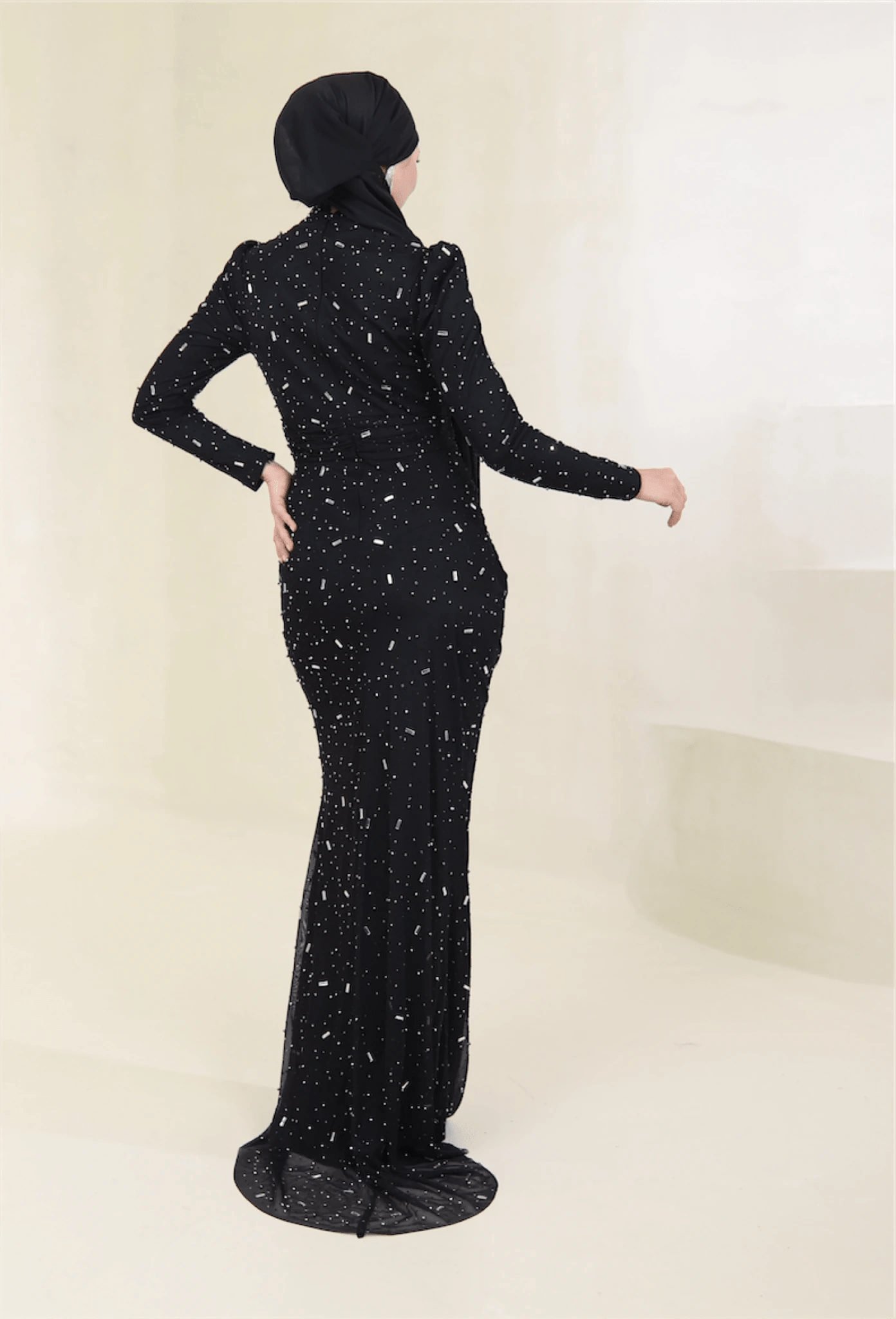 Stone Tesettür Abiye - FioraofDress - tesettur - abiye - 44 - Siyahh - hijab - evening - dress