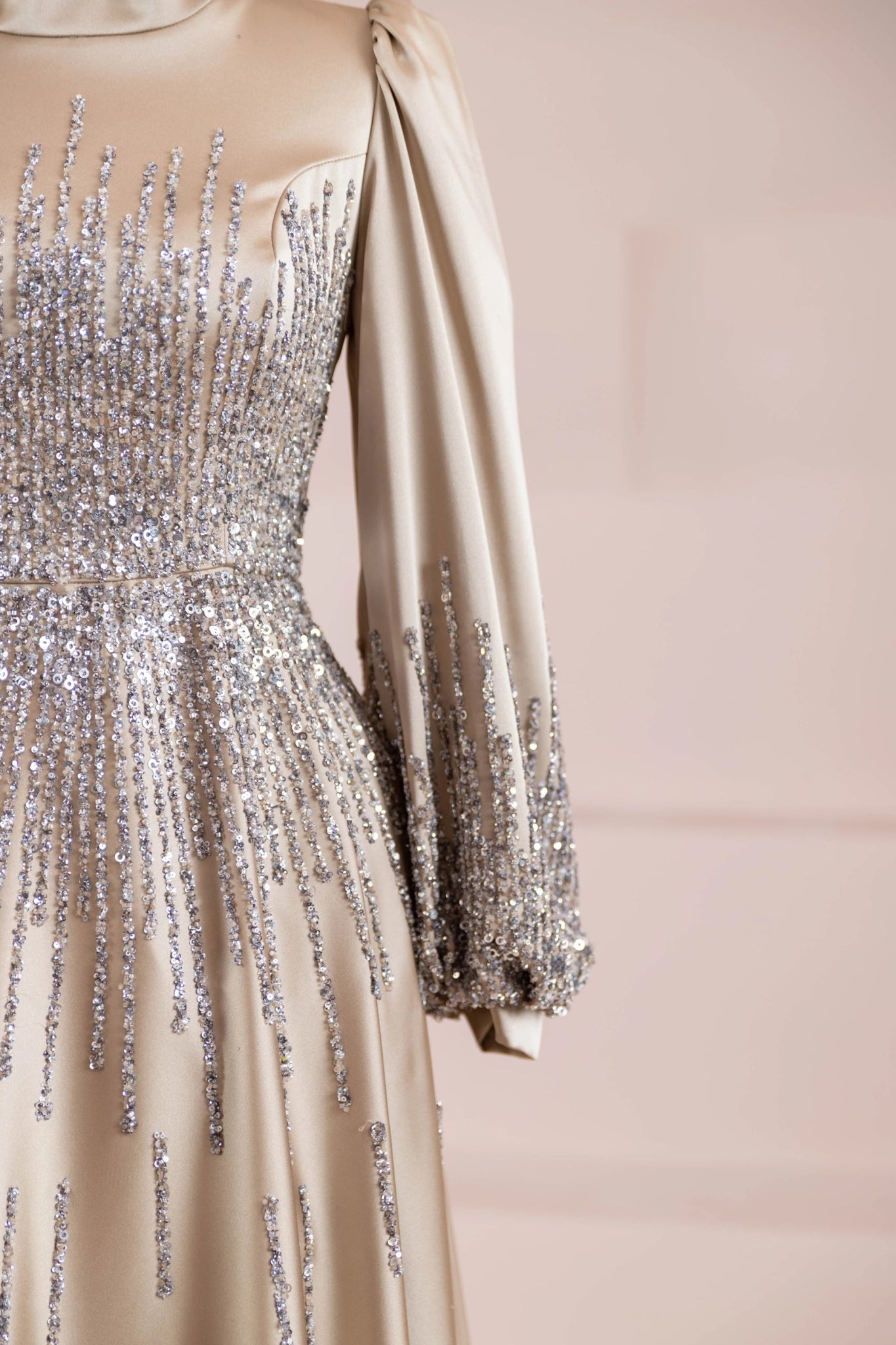 Su Abiye - FioraofDress - tesettur - abiye - 38 - GOLD - hijab - evening - dress