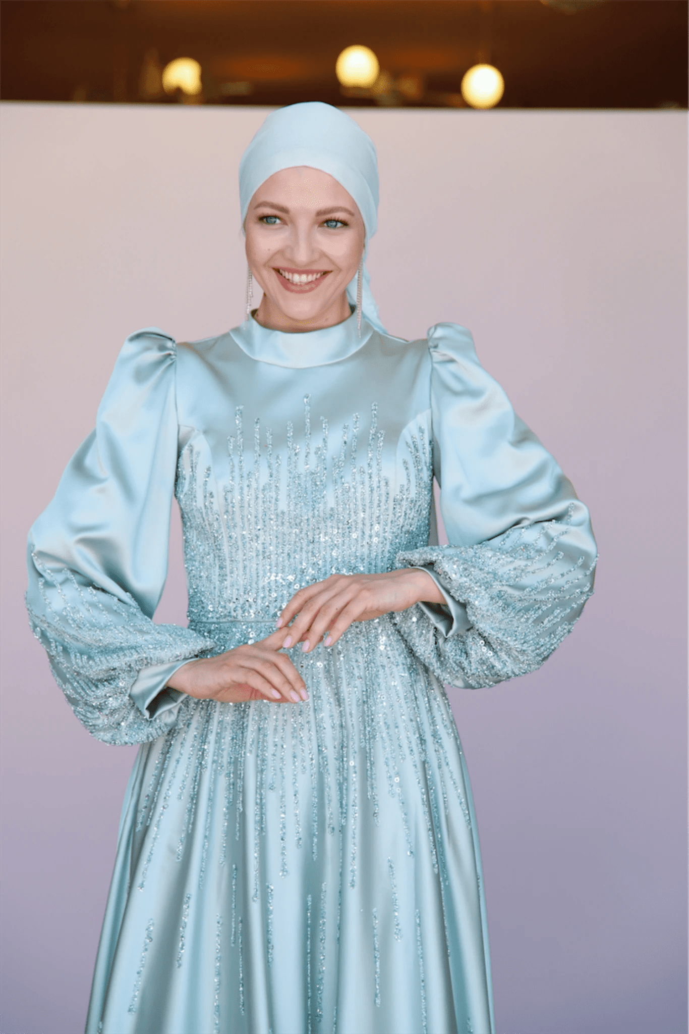Su Tesettür Abiye - FioraofDress - tesettur - abiye - 46 - bebe - mavisi - hijab - evening - dress