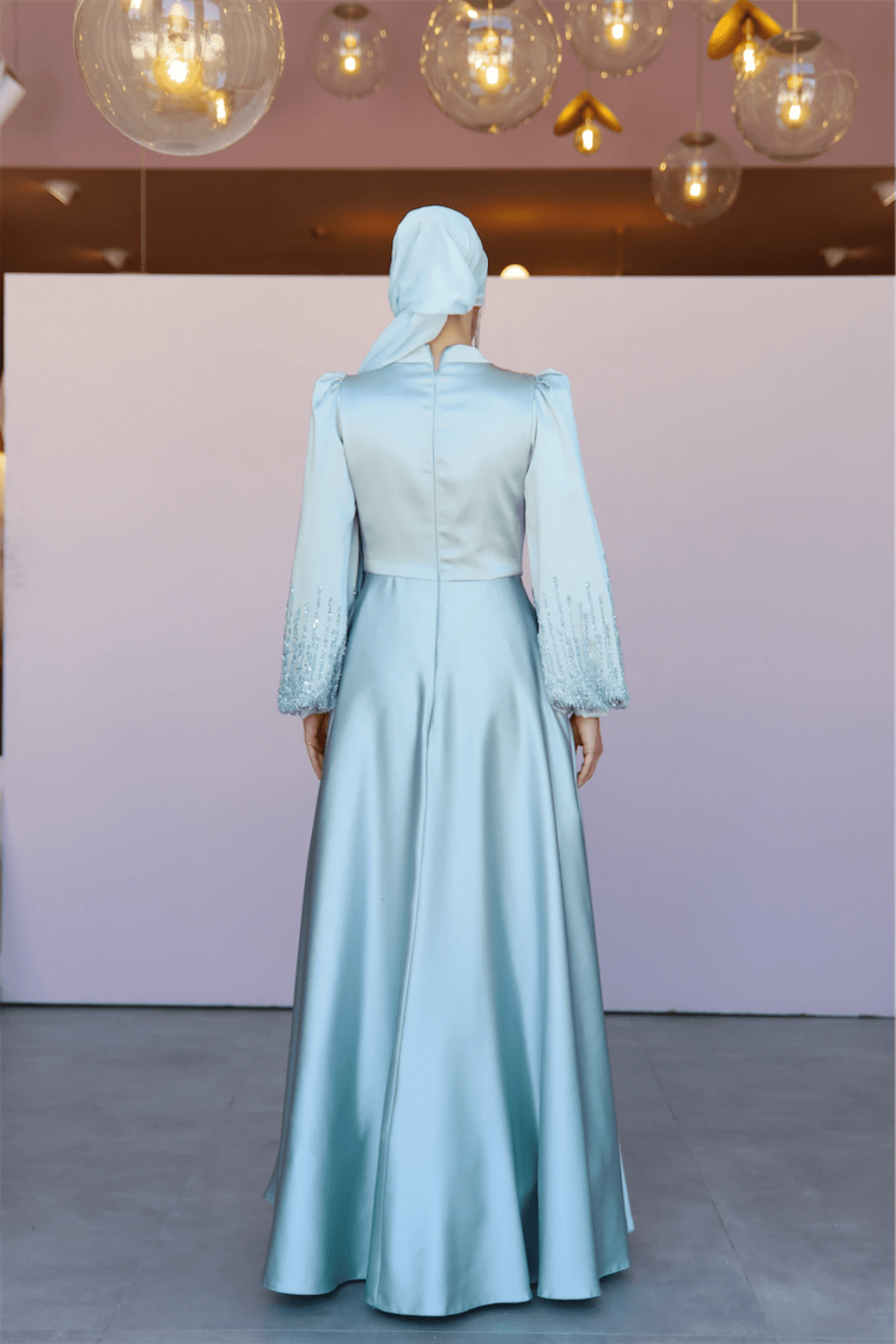 Su Tesettür Abiye - FioraofDress - tesettur - abiye - 46 - bebe - mavisi - hijab - evening - dress