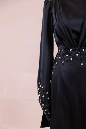 Sue Tesettür Abiye - FioraofDress - tesettur - abiye - SİYAH - 38 - hijab - evening - dress