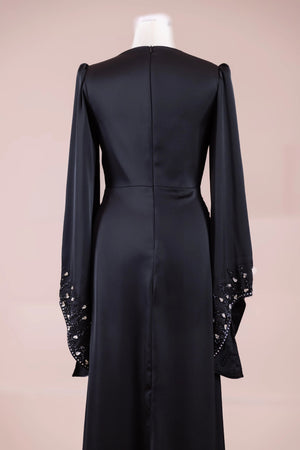 Sue Tesettür Abiye - FioraofDress - tesettur - abiye - SİYAH - 38 - hijab - evening - dress