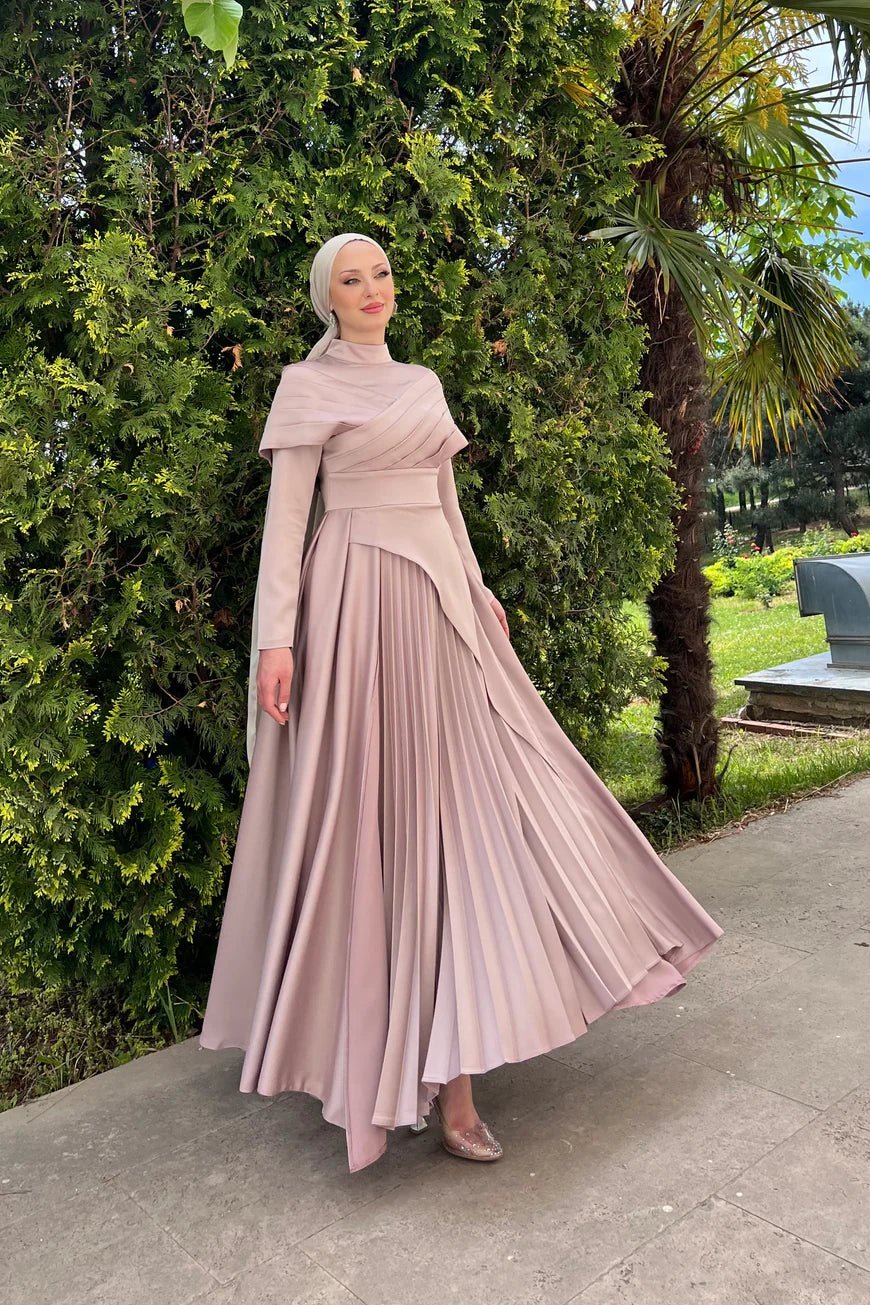 Süeda Tesettür Abiye - FioraofDress - tesettur - abiye - 44 - Gül Kurusu - hijab - evening - dress