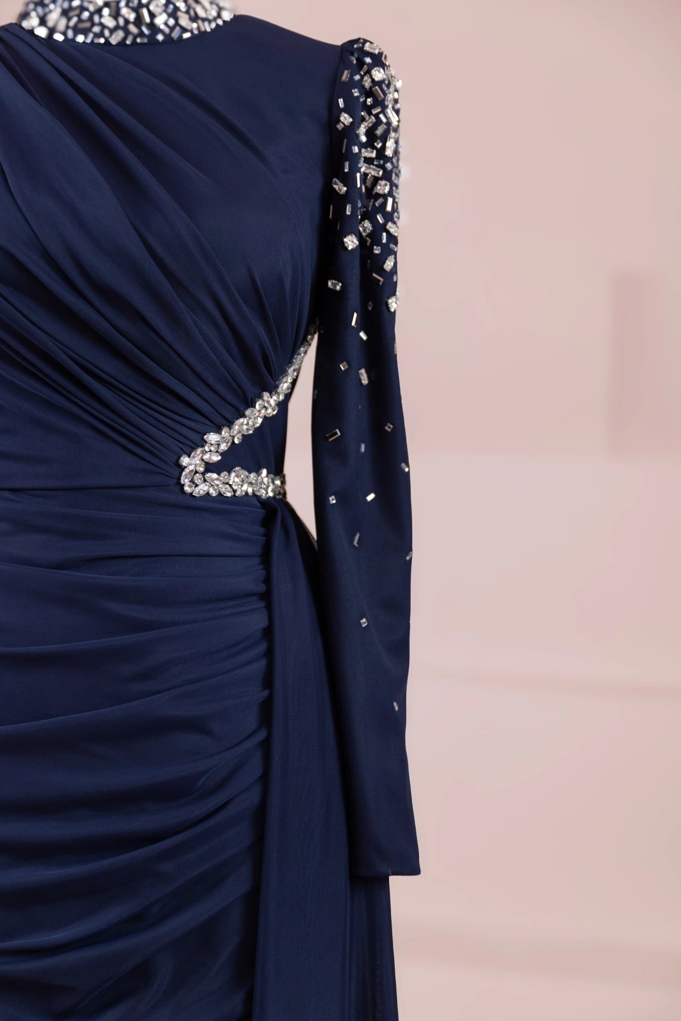 Syima Tesettür Abiye - FioraofDress - tesettur - abiye - lacivert - 38 - hijab - evening - dress