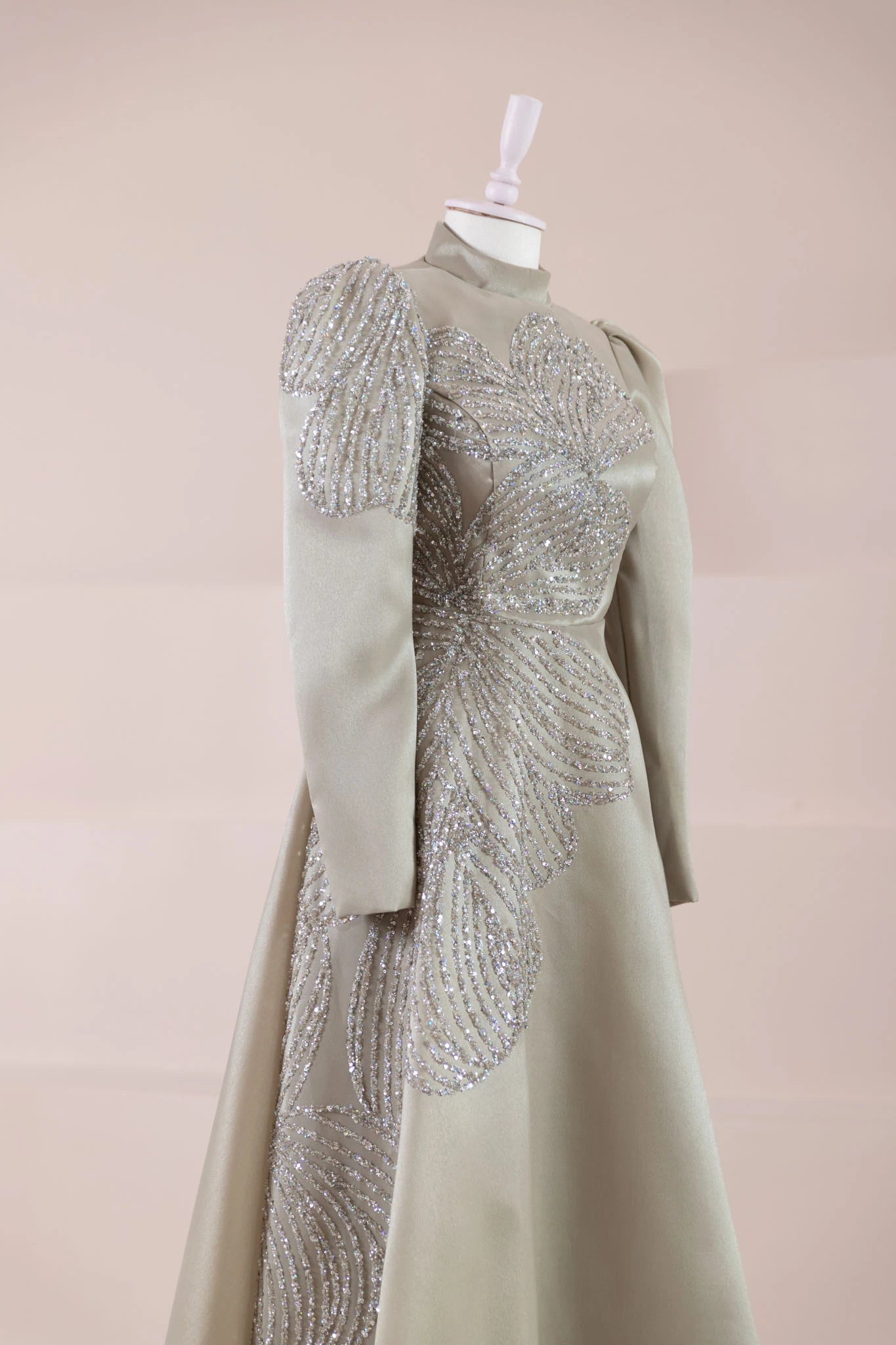 Talia Tesettür Abiye - FioraofDress - tesettur - abiye - Yağı Yeşil - 38 - hijab - evening - dress