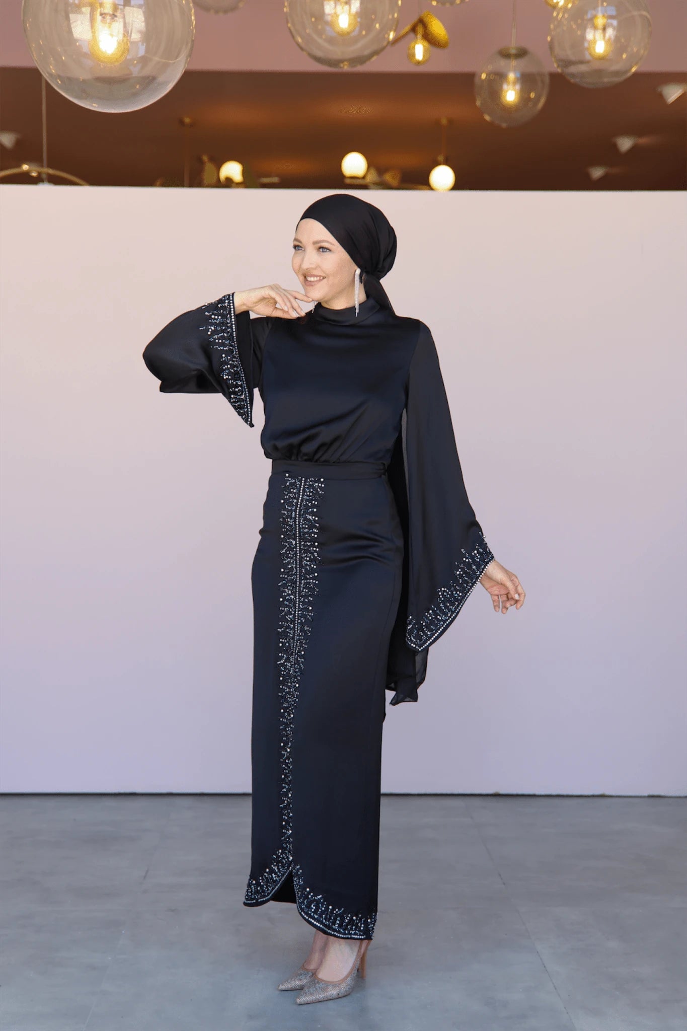 Thai Tesettür Abiye - FioraofDress - tesettur - abiye - 44 - Siyahh - hijab - evening - dress