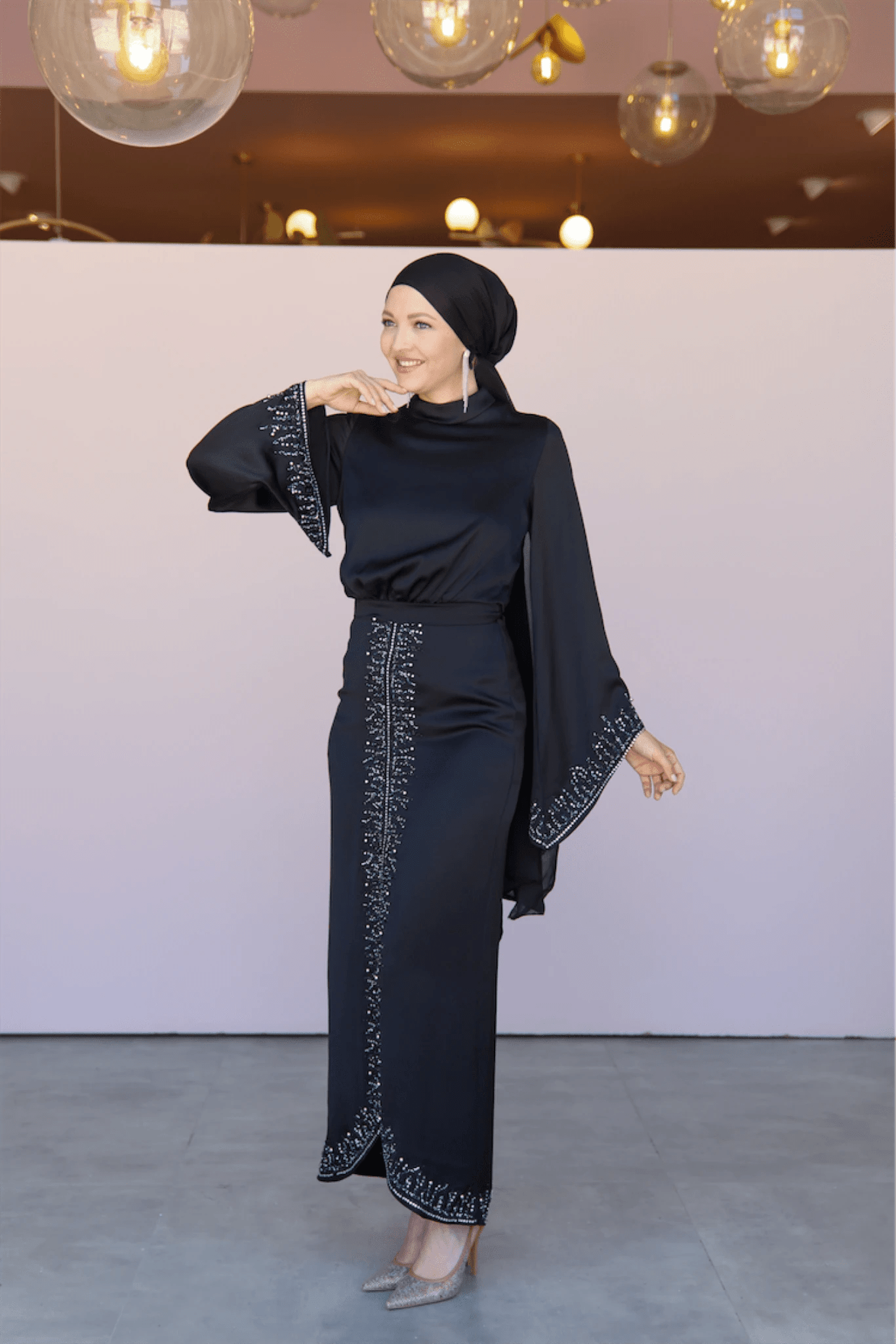 Thai Tesettür Abiye - FioraofDress - tesettur - abiye - 44 - Siyahh - hijab - evening - dress