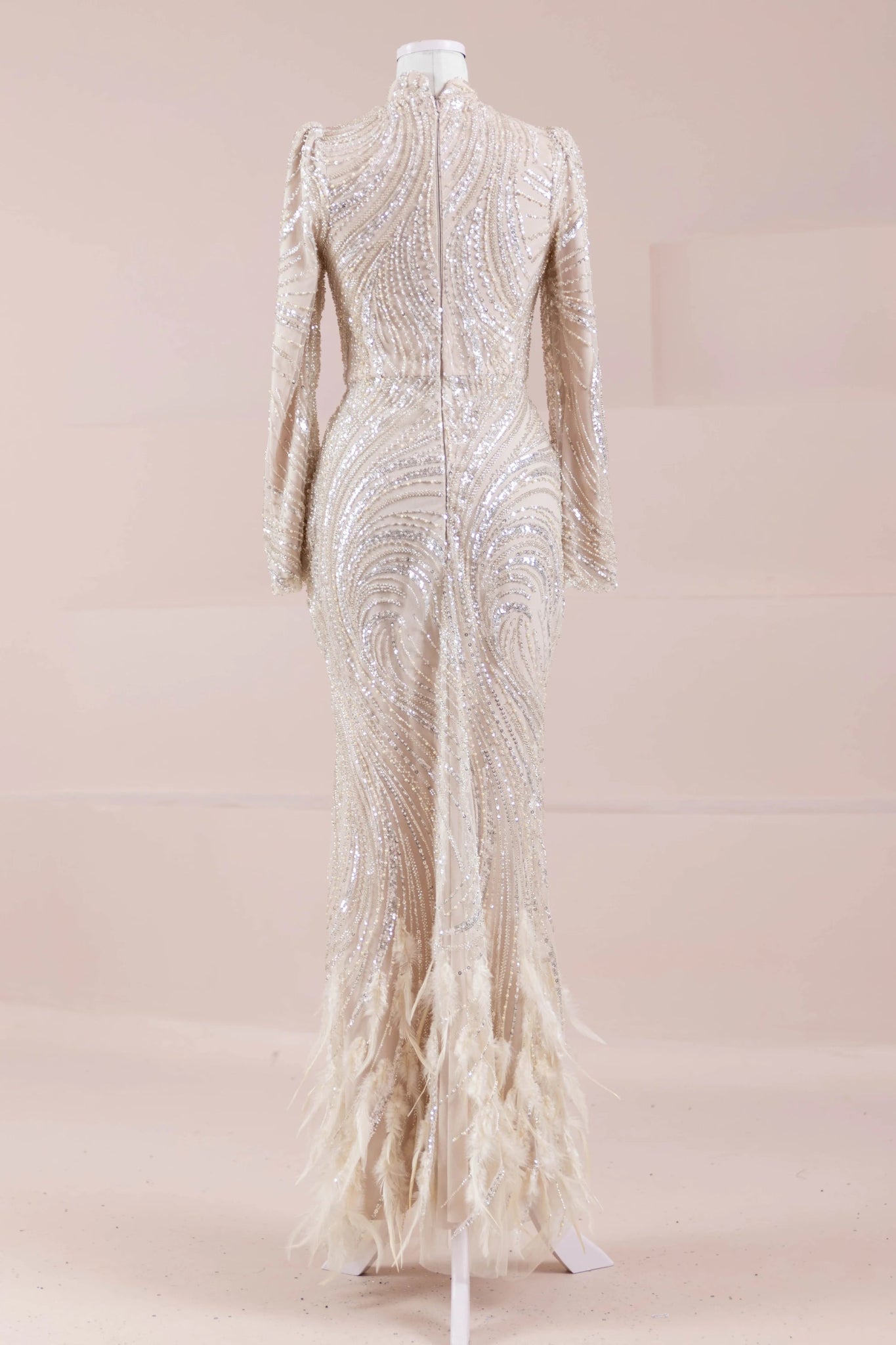 Tira Tesettür Abiye - FioraofDress - tesettur - abiye - BEJ - 38 - hijab - evening - dress