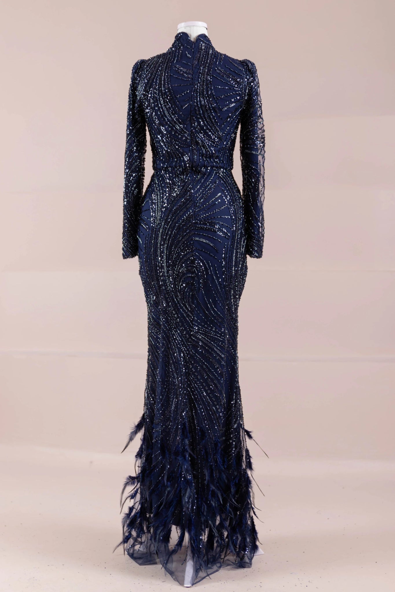 Tira Tesettür Abiye - FioraofDress - tesettur - abiye - lacivert - 38 - hijab - evening - dress