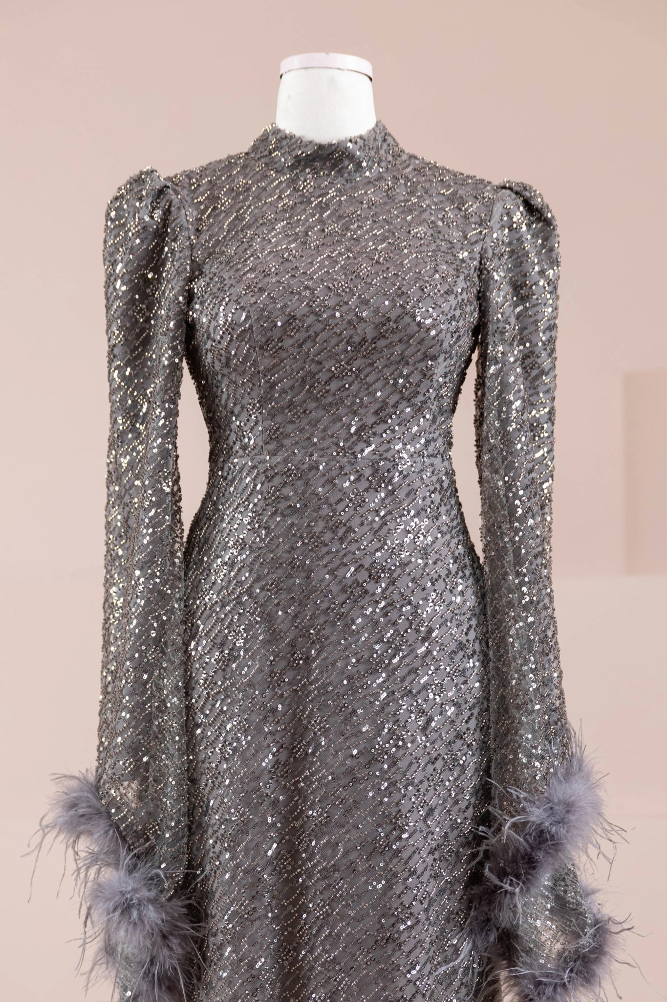 Tula Tesettür Abiye - FioraofDress - tesettur - abiye - gri - 38 - hijab - evening - dress