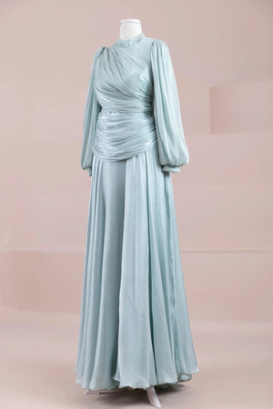 Vela Tesettür Abiye - FioraofDress - tesettur - abiye - mint yeşili - 38 - hijab - evening - dress