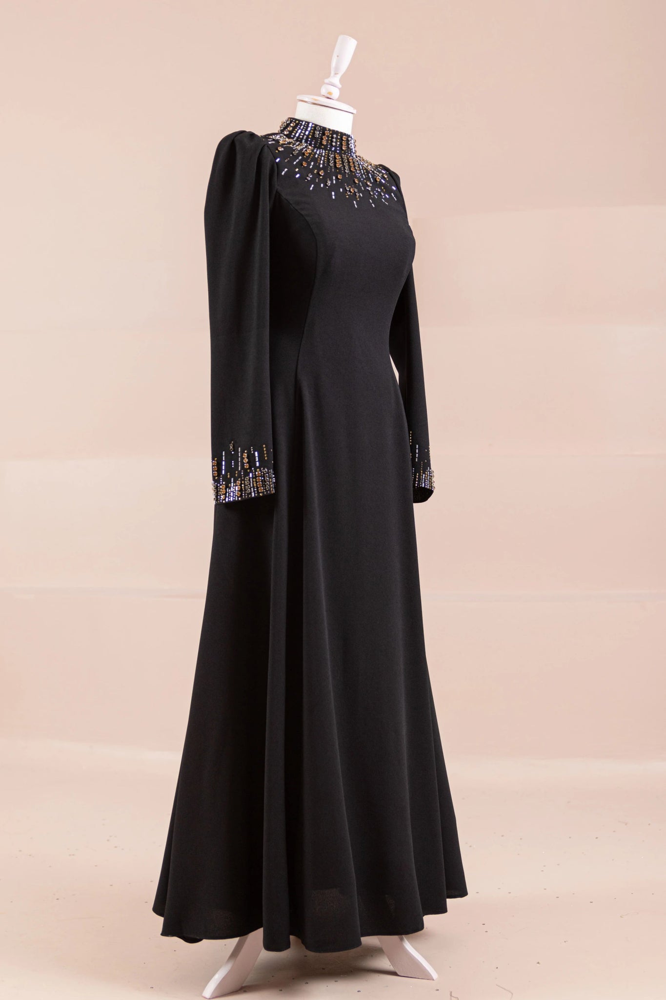 Velna Tesettür Abiye - FioraofDress - tesettur - abiye - Siyahh - 38 - hijab - evening - dress