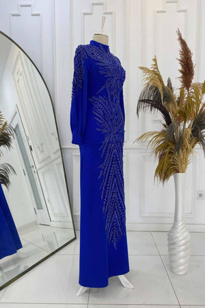 Yıldız Abiye - FioraofDress - tesettur - abiye - 48 - rose - hijab - evening - dress