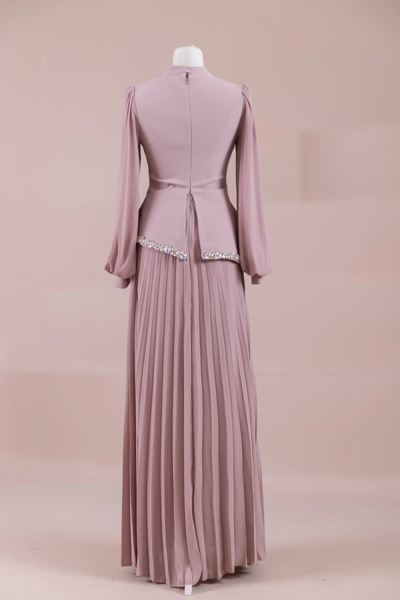 Zela Tesettür Abiye - FioraofDress - tesettur - abiye - Pudra - 38 - hijab - evening - dress