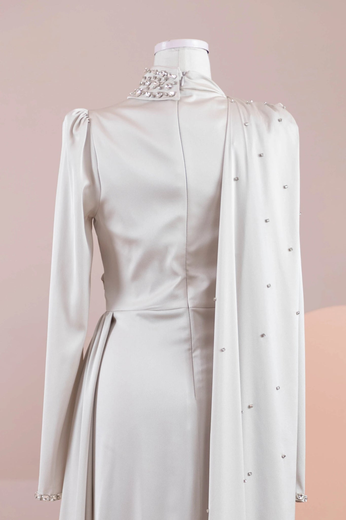 Ziri Tesettür Abiye - FioraofDress - tesettur - abiye - krem - 36 - hijab - evening - dress