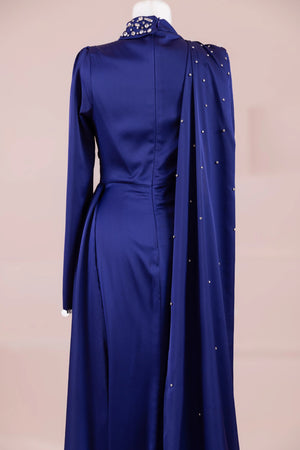 Ziri Tesettür Abiye - FioraofDress - tesettur - abiye - SAX - 36 - hijab - evening - dress