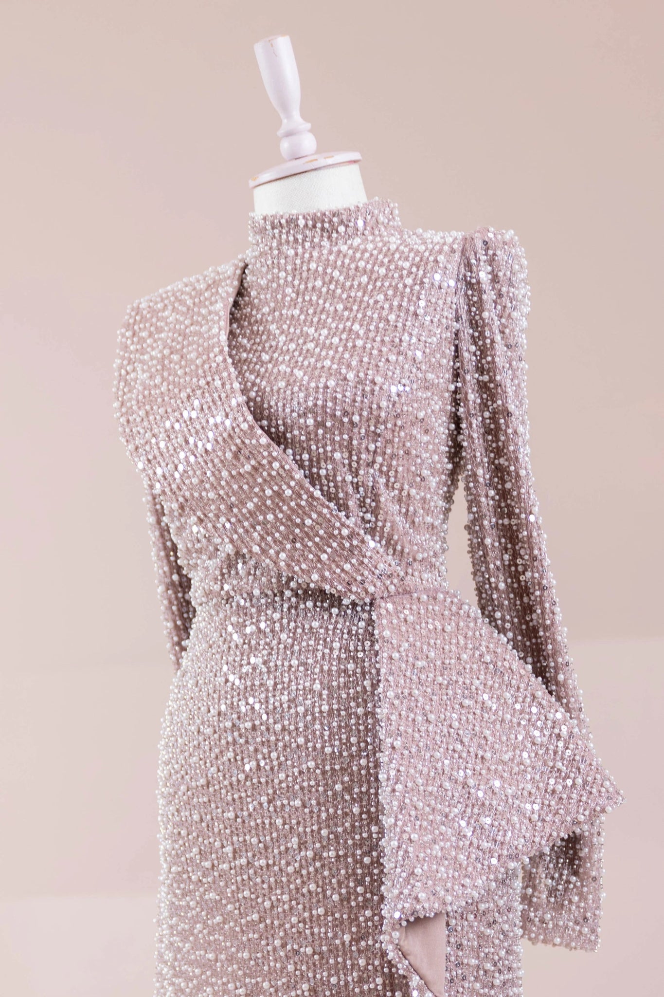 Ziva Tesettür Abiye - FioraofDress - tesettur - abiye - Pudra - 38 - hijab - evening - dress