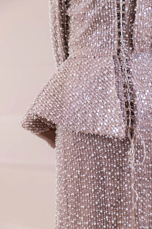 Ziva Tesettür Abiye - FioraofDress - tesettur - abiye - Pudra - 38 - hijab - evening - dress