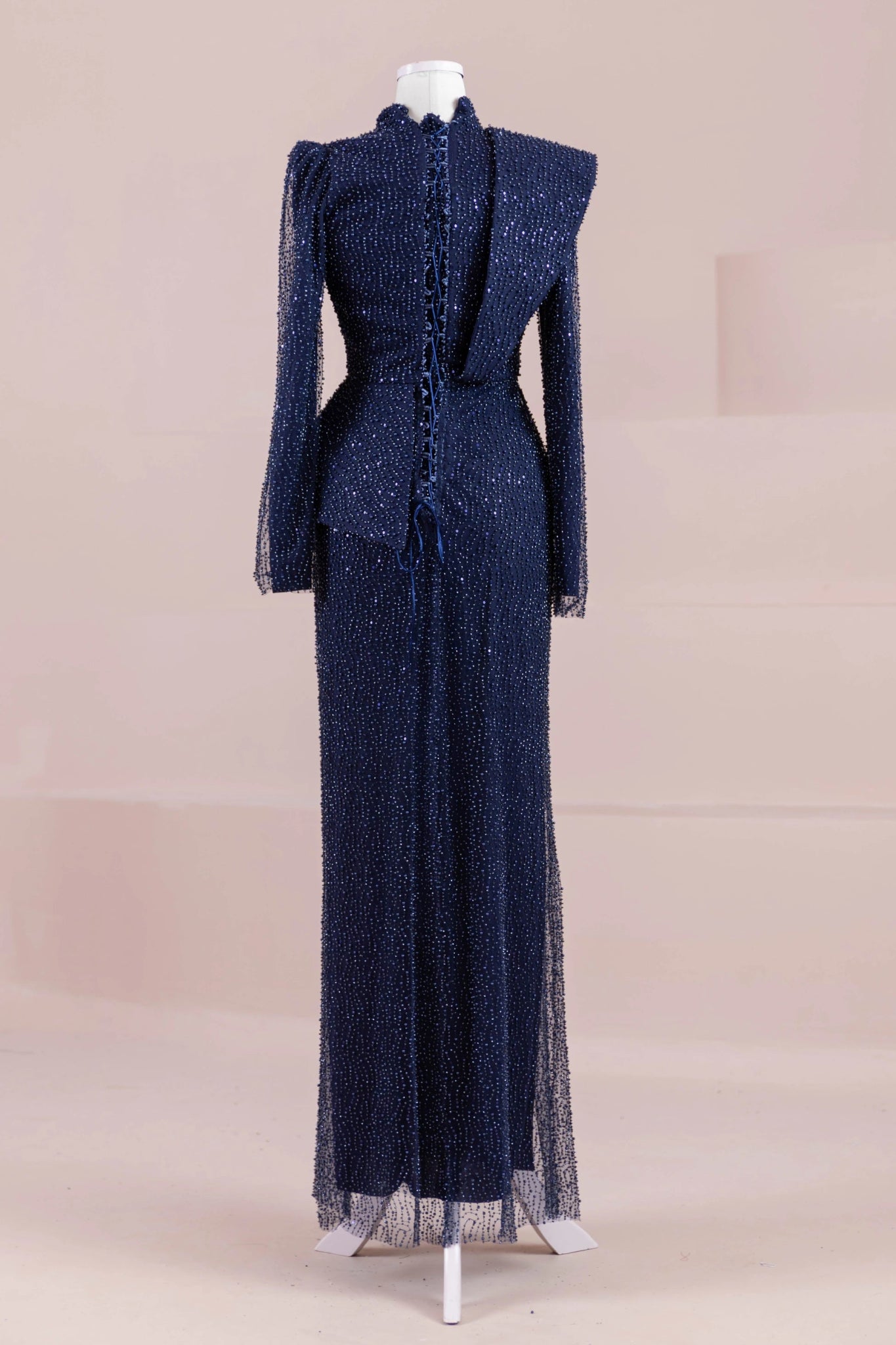 Ziva Tesettür Abiye - FioraofDress - tesettur - abiye - lacivert - 38 - hijab - evening - dress