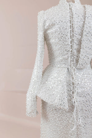 Ziva Tesettür Abiye - FioraofDress - tesettur - abiye - Beyaz - 38 - hijab - evening - dress